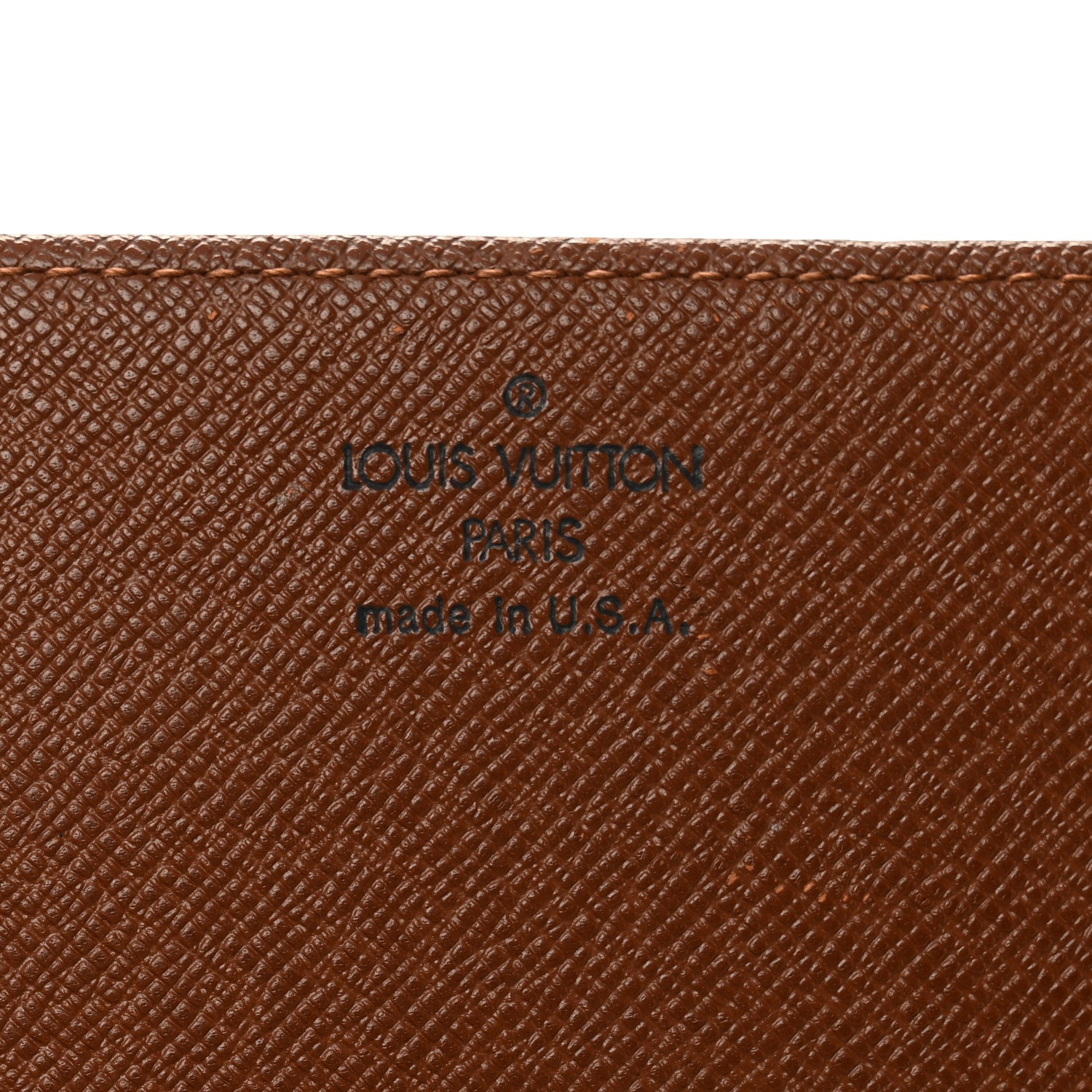 Monogram Simple Checkbook Holder Wallet Cover