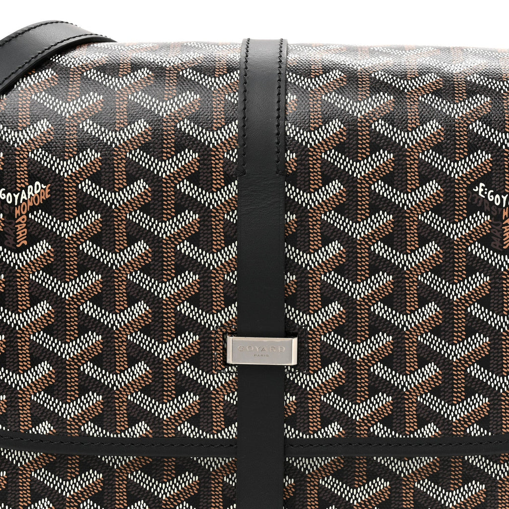 Goyardine Belvedere II MM Messenger Bag Black