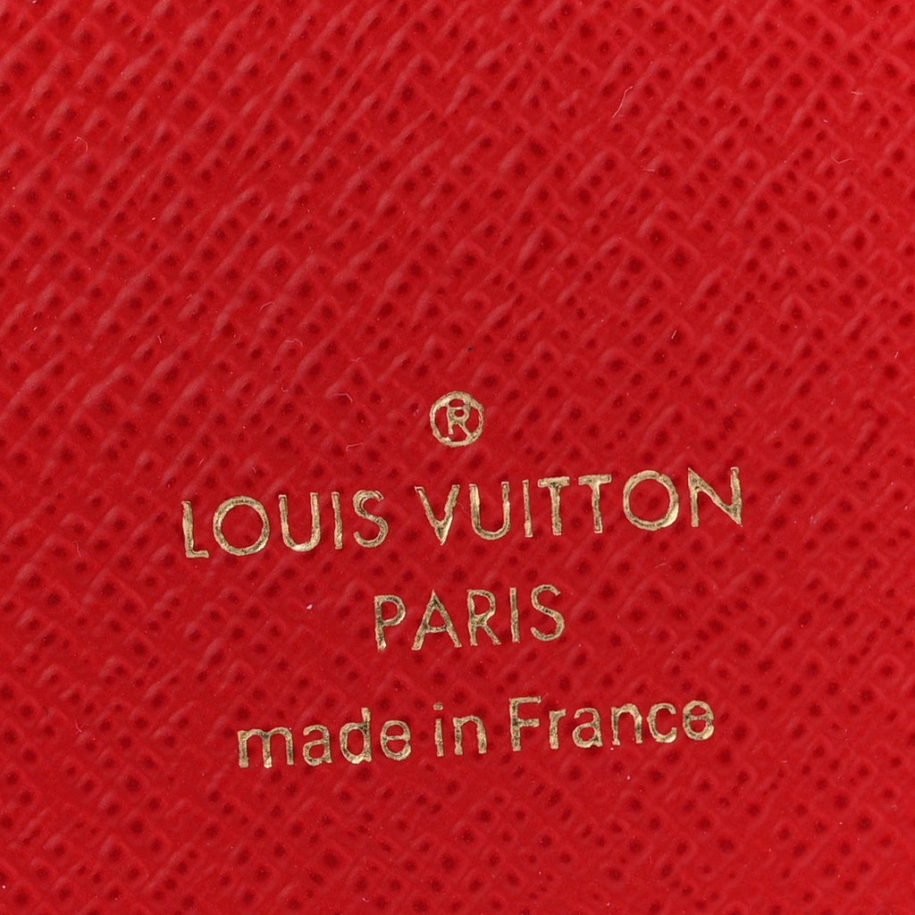 Damier Ebene Victorine Wallet Red