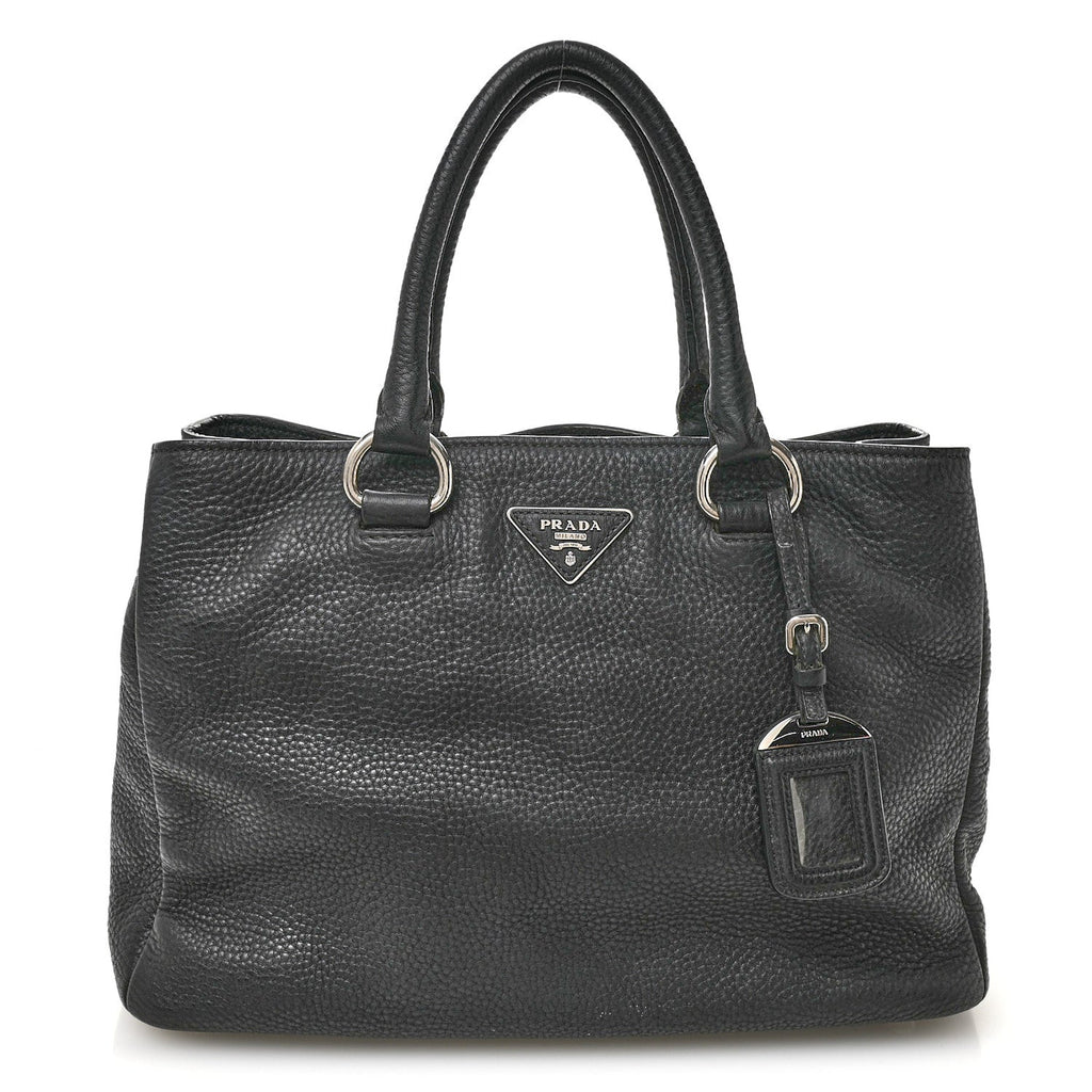 Vitello Daino Tote Dark Grey