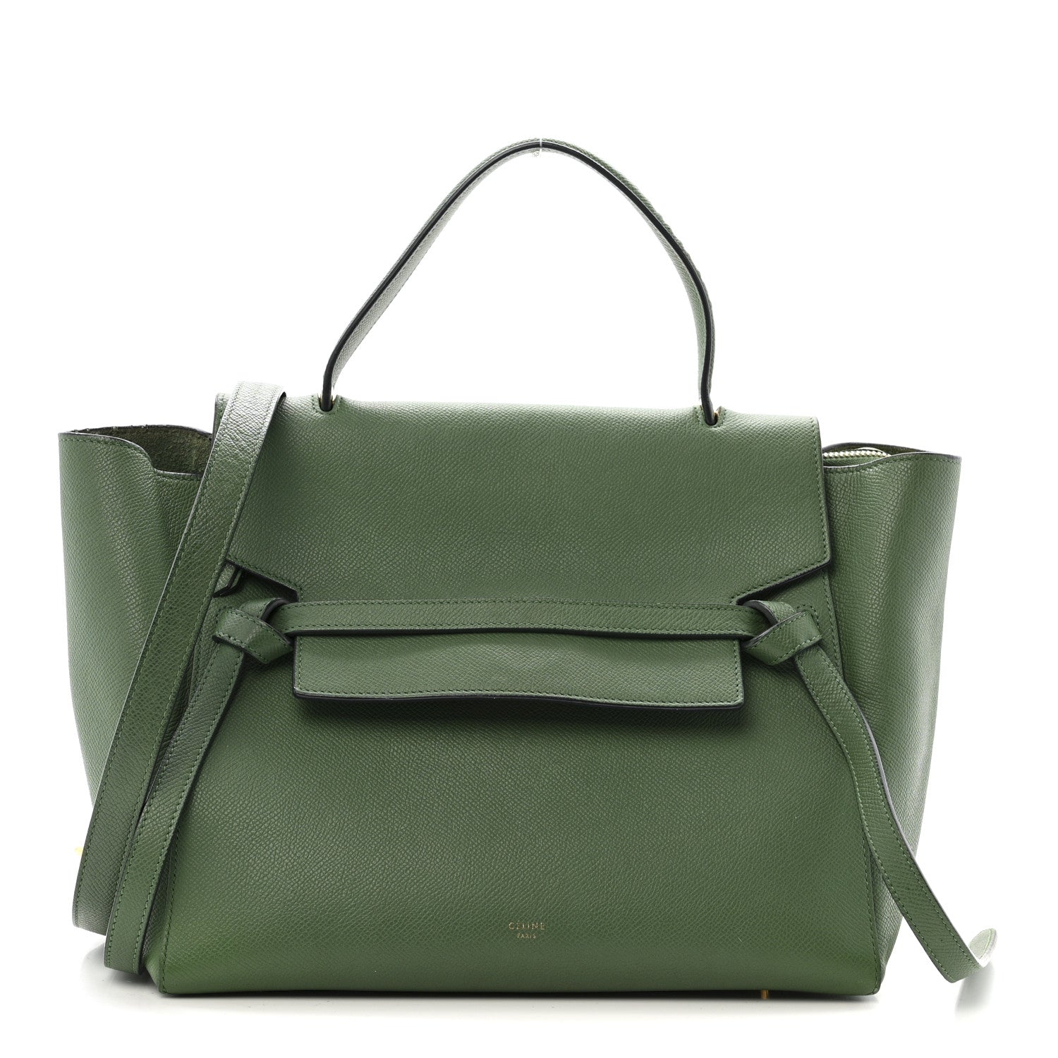 Grained Calfskin Mini Belt Bag Mint