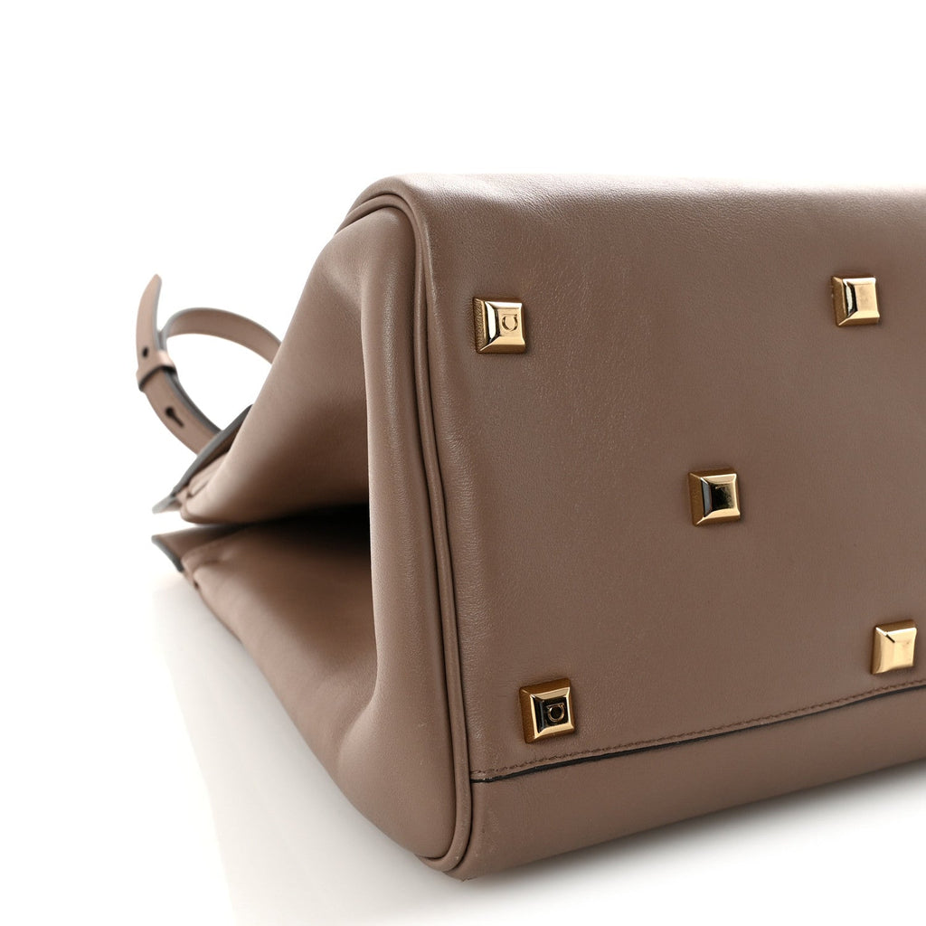 Smooth Calfskin Large The Studio Bag Caraway Seed