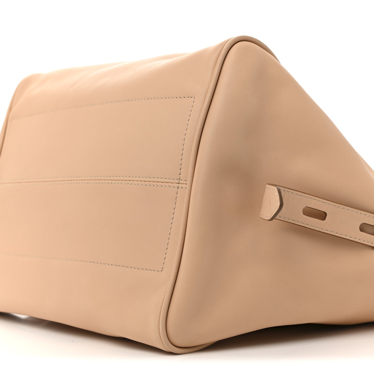 Calfskin Hollywood T Twist Tote Oat