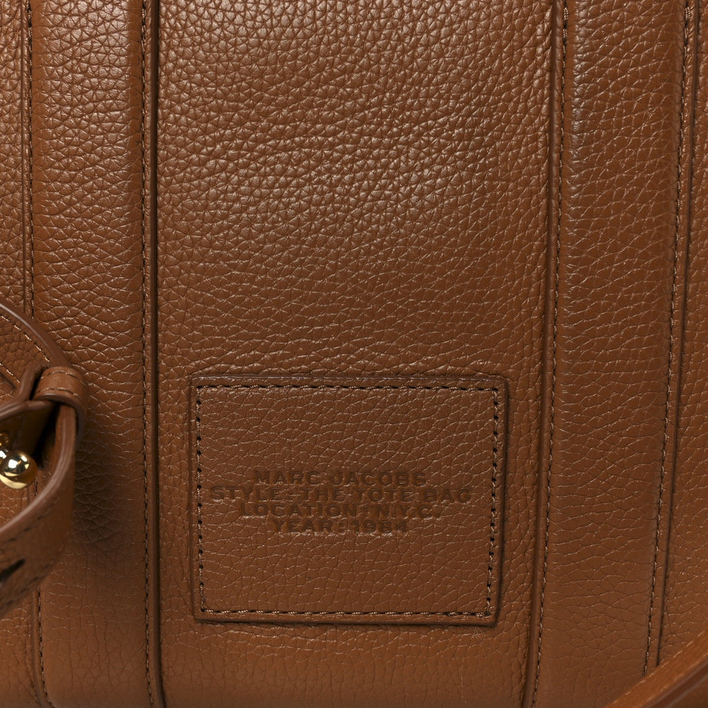 Grained Calfskin Small The Tote Bag Argan Oil