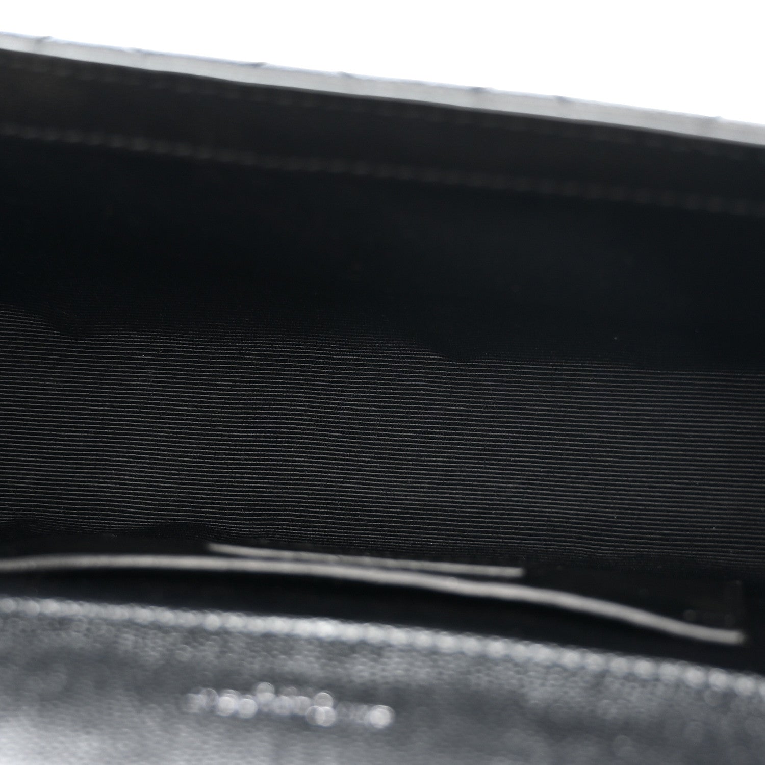 Grain De Poudre Textured Mixed Matelasse Triquilt Small Monogram Satchel Black