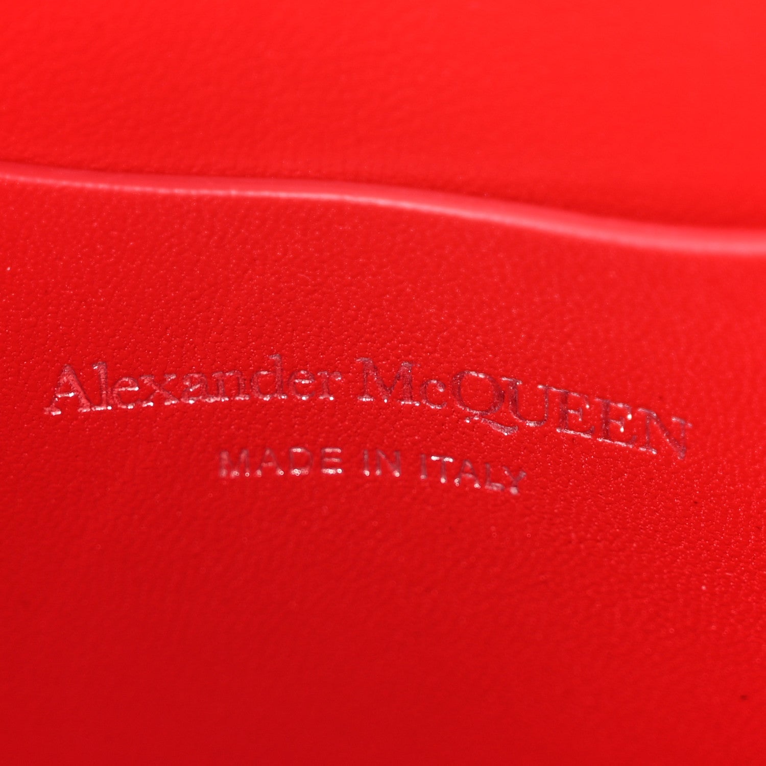 Calfskin Slash Pouch Welsh Red