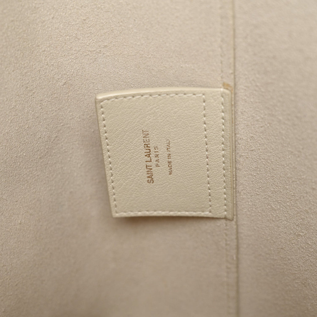 Calfskin Large Shopping Tote Porcellana