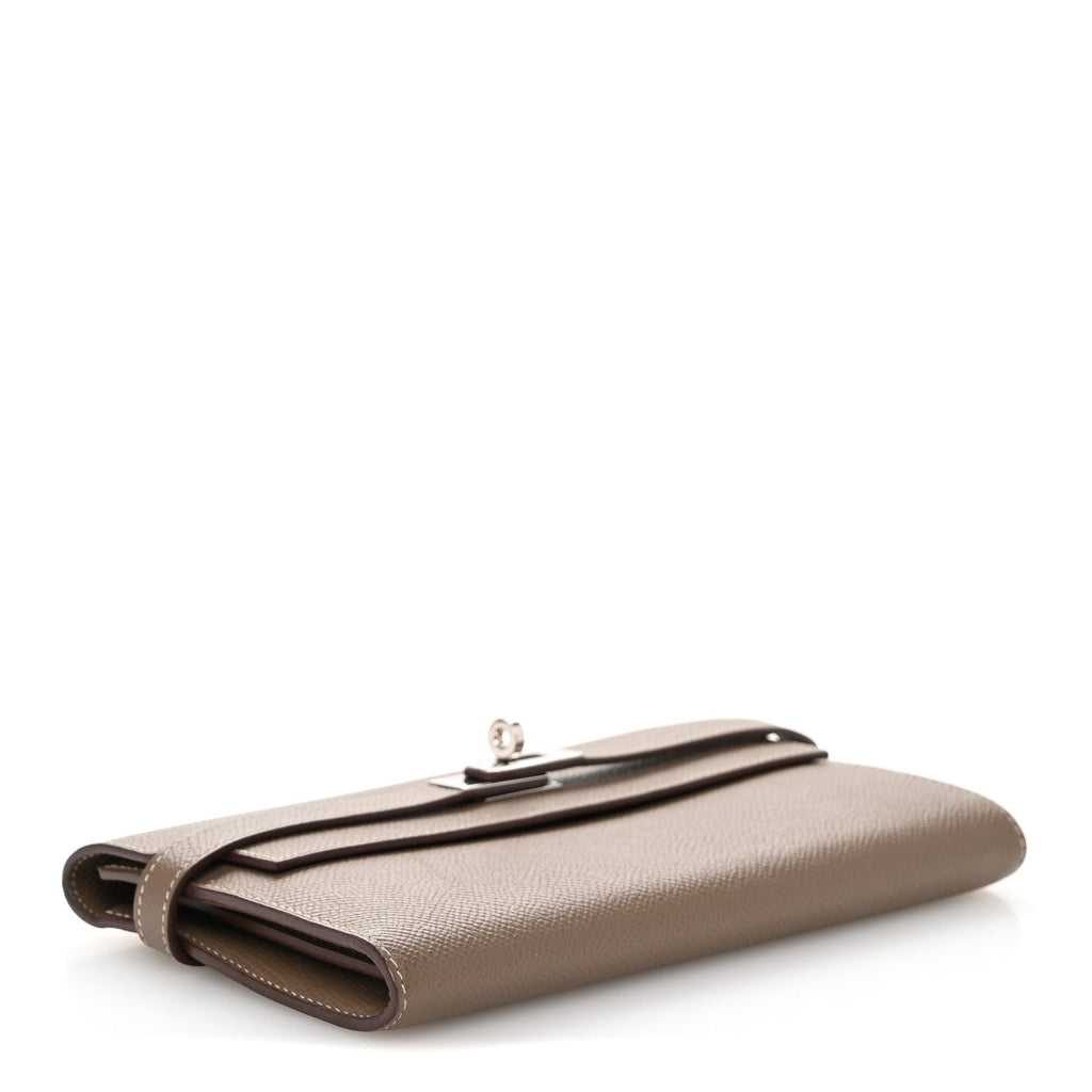 Epsom Kelly Longue Wallet  Etoupe