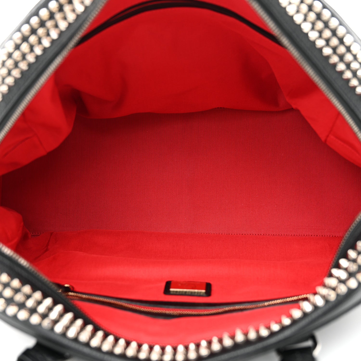 Calfskin Panettone Spiked Large Ranch Black
