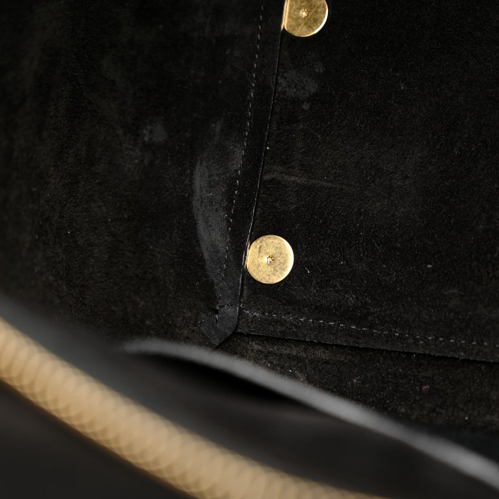 Baby Grained Calfskin Mini Belt Bag Black