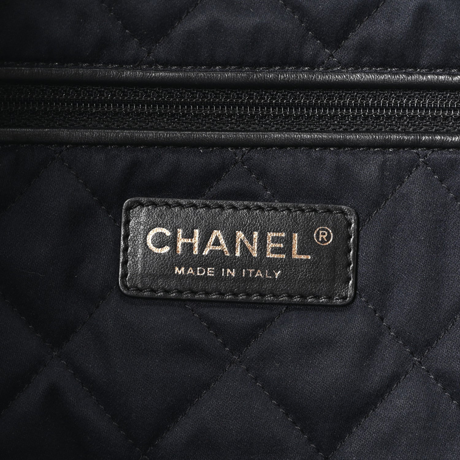 Shiny Calfskin Quilted Chanel 22 Dark Grey