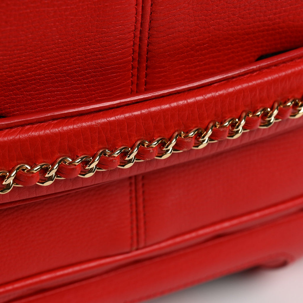 Calfskin Quilted Coco Case Trolley Red
