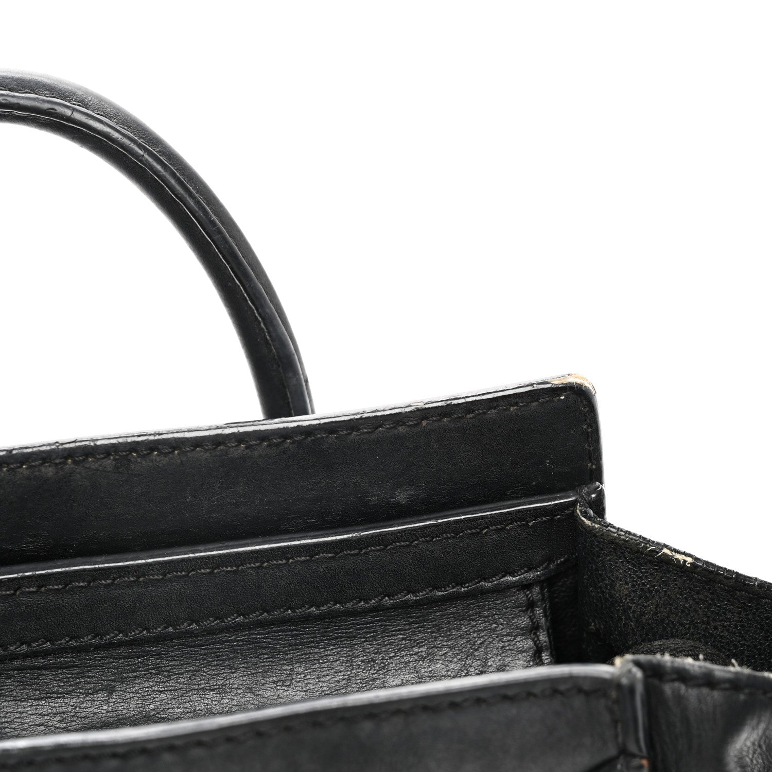 Smooth Calfskin Nano Luggage Black