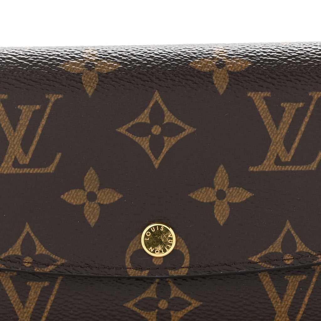 Monogram Emilie Wallet Rose Ballerine