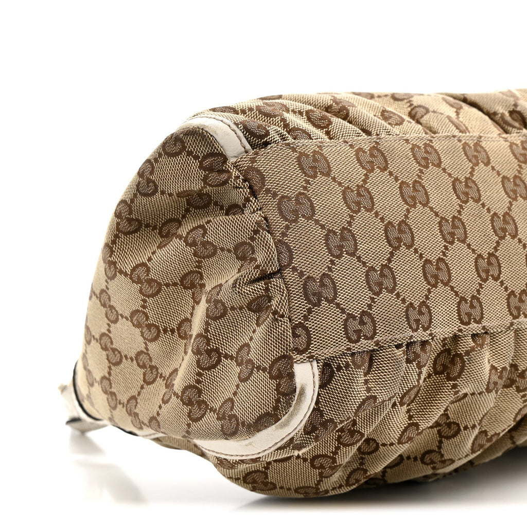 Monogram Medium D Gold Ring Hobo White