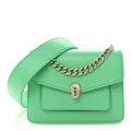 Calfskin Serpenti Forever Maxi Chain Crossbody Bag Green