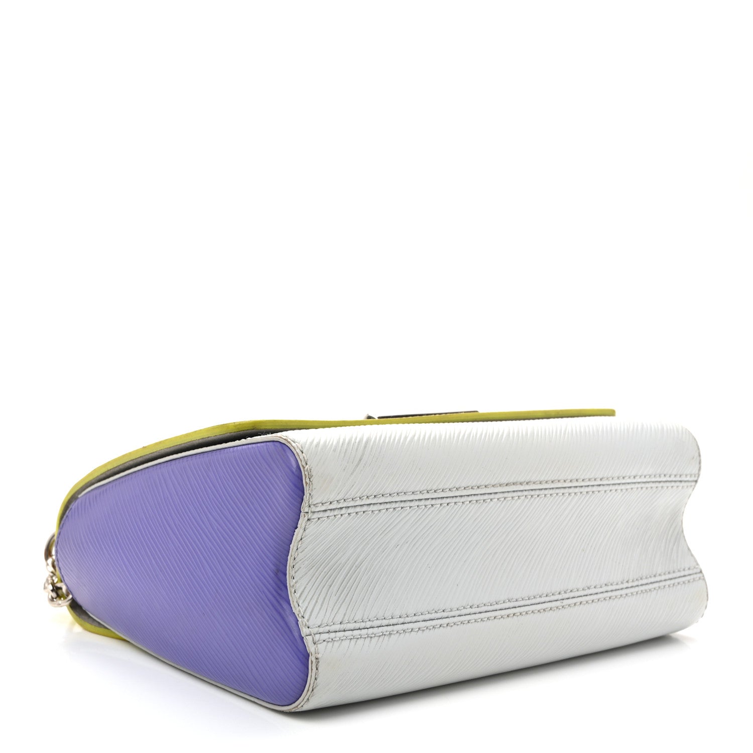 Epi Twist Shoulder Bag MM Purple Yellow Grey