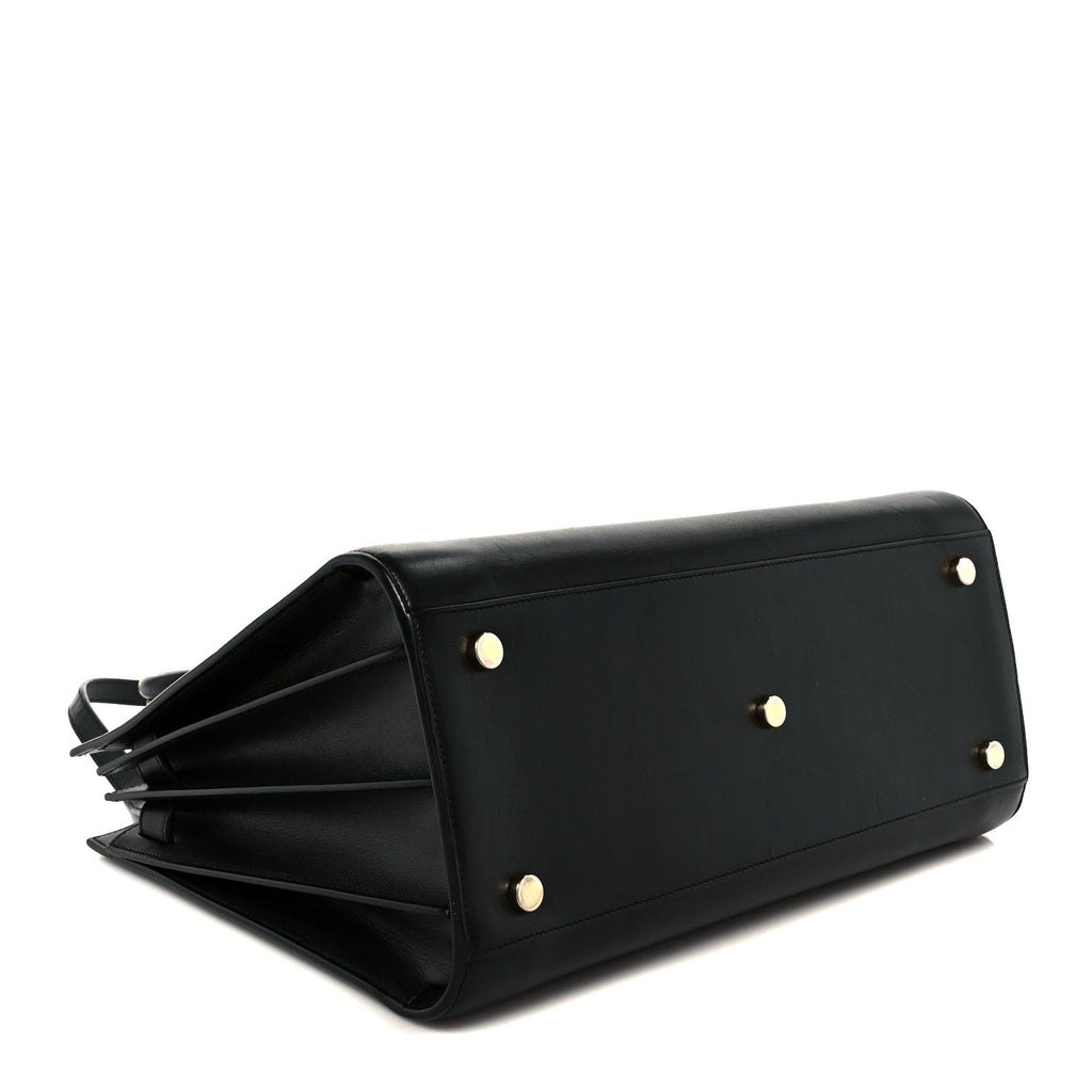 Calfskin Small Sac De Jour Black