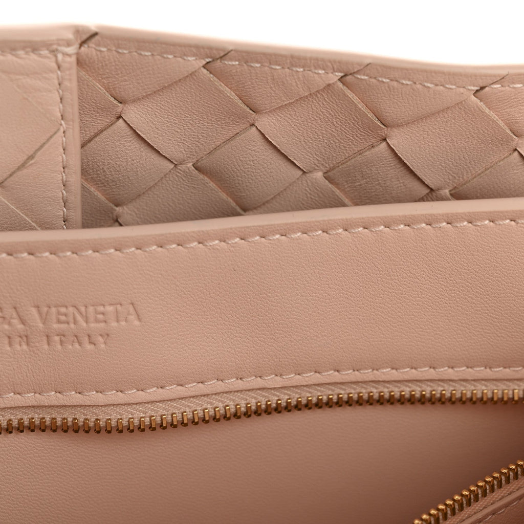 Nappa Intrecciato Medium Andiamo Shoulder Bag Lotus