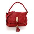 Cellarius Calfskin Medium Bella Flap Bag Vulcanic Red