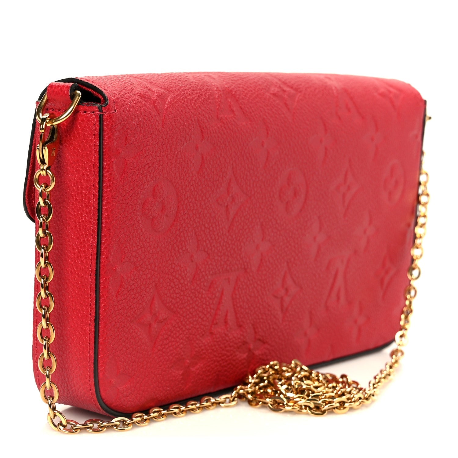 Empreinte Pochette Felicie Chain Wallet Scarlet