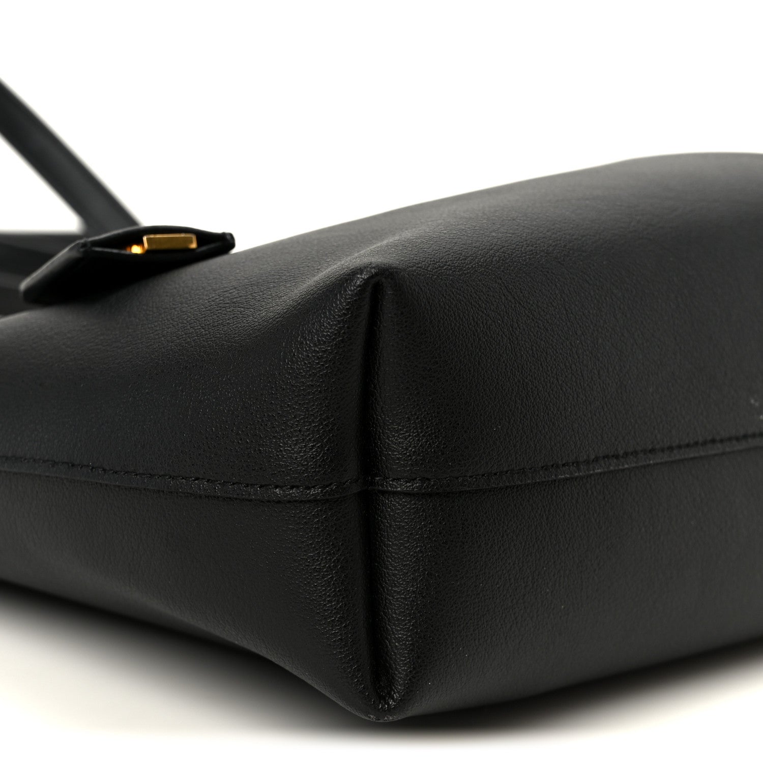 Calfskin Toy Shopping Tote Black