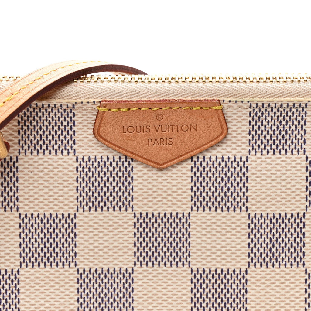 Damier Azur Double Zip Pochette