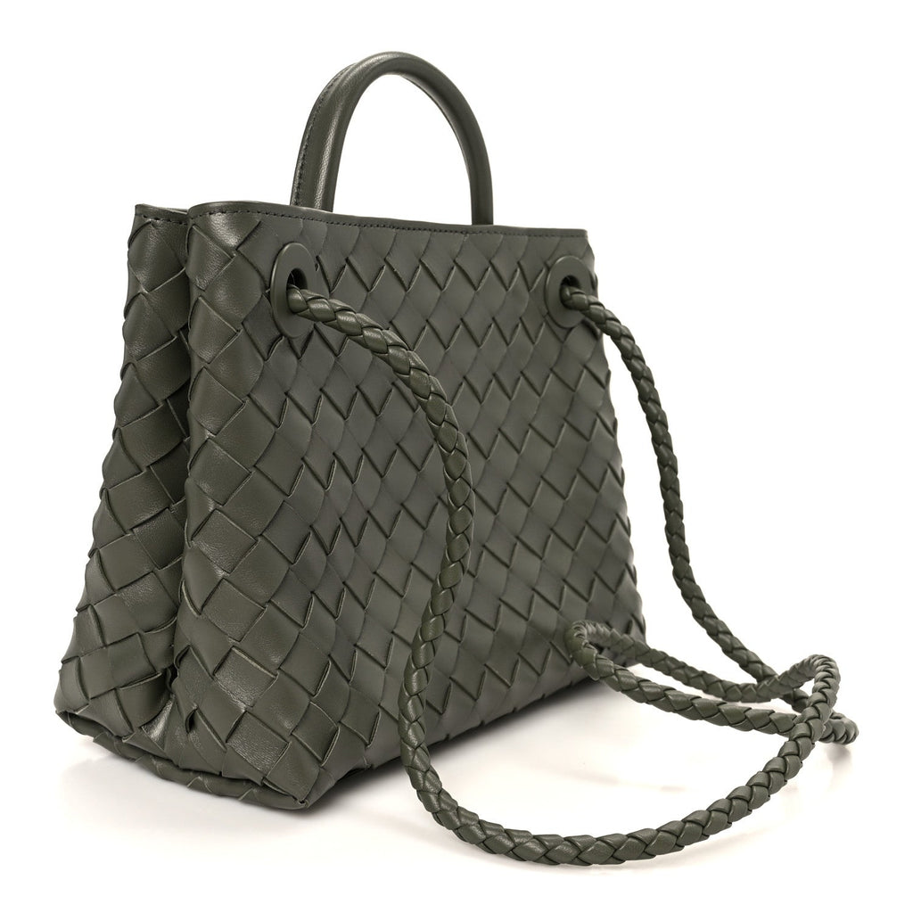 Nappa Intrecciato Small Andiamo Shoulder Bag Pickle