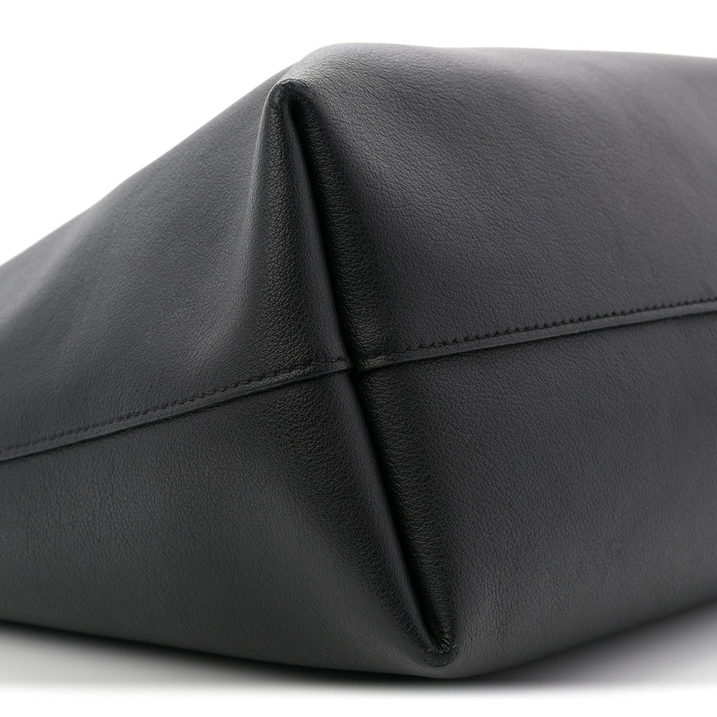 Calfskin Large Shopping Tote Black
