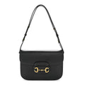 Azalea Calfskin Horsebit 1955 Shoulder Bag Black