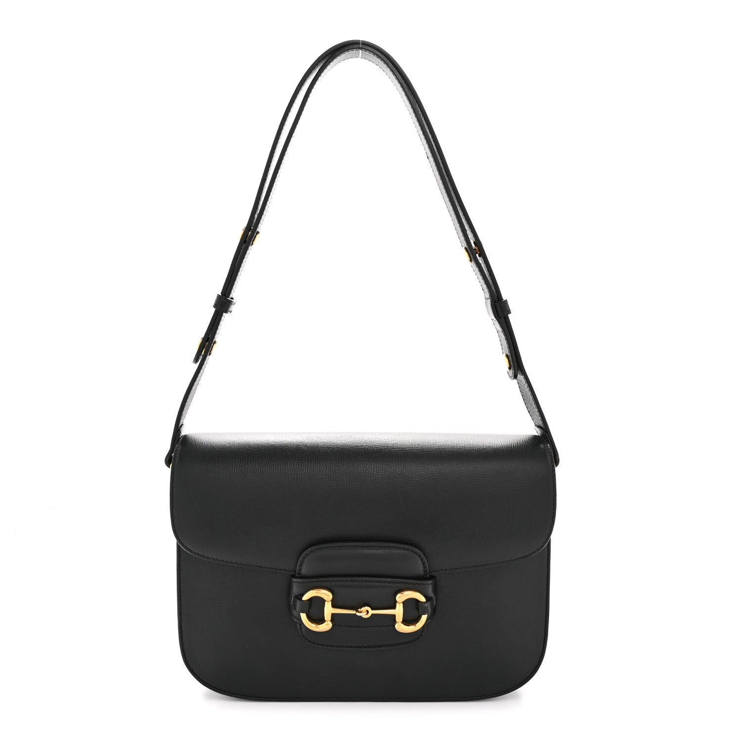 Azalea Calfskin Horsebit 1955 Shoulder Bag Black