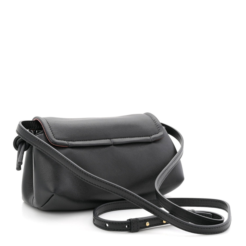 Lambskin Vlogo Mini Crossbody Bag Black