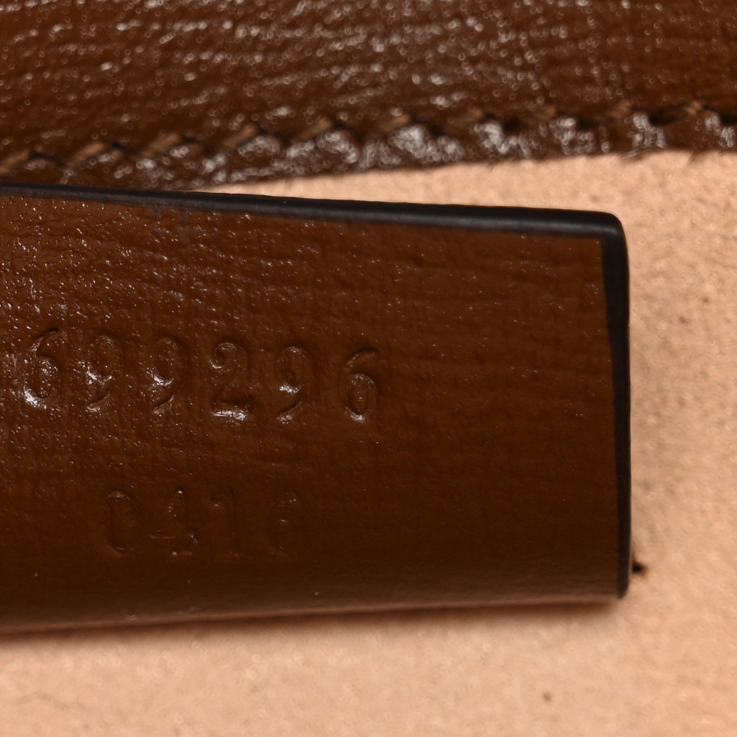 GG Supreme Monogram Mini Horsebit 1955 Shoulder Bag Beige Brown Sugar
