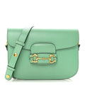 Azalea Calfskin Horsebit 1955 Shoulder Bag Light Green