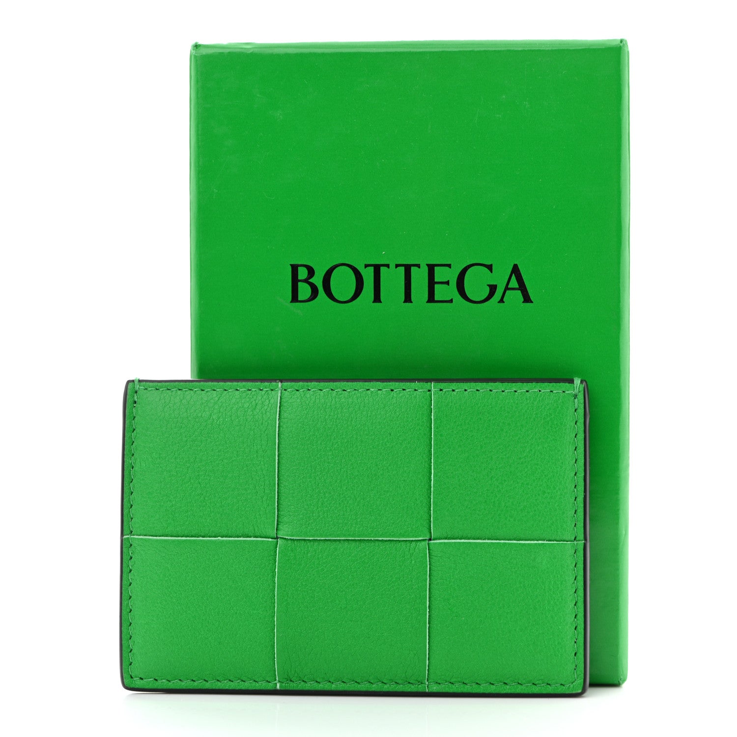 Nappa Intreccio Cassette Credit  Holder Parakeet