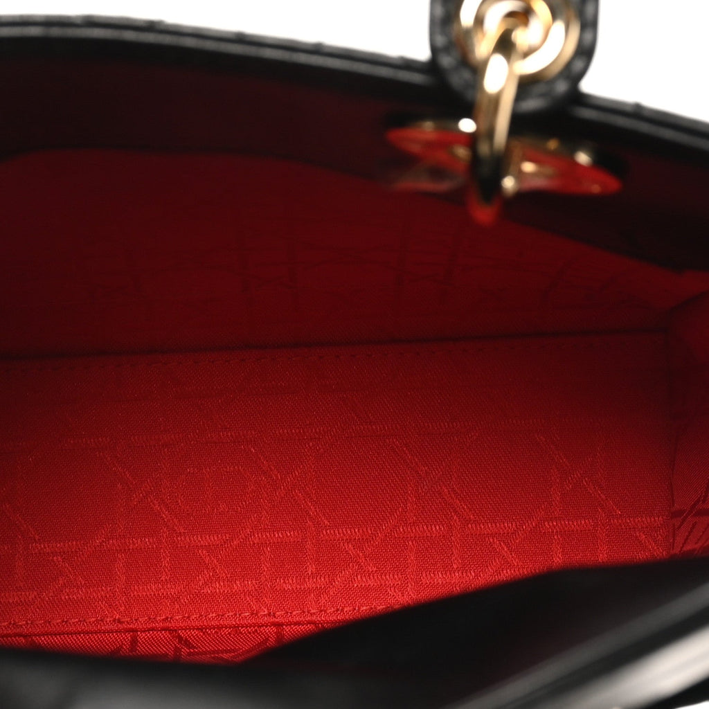 Lambskin Cannage Small My ABCDior Lady Dior Black