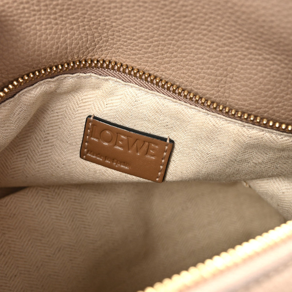 Grained Calfskin Medium Puzzle Bag Sand Mink