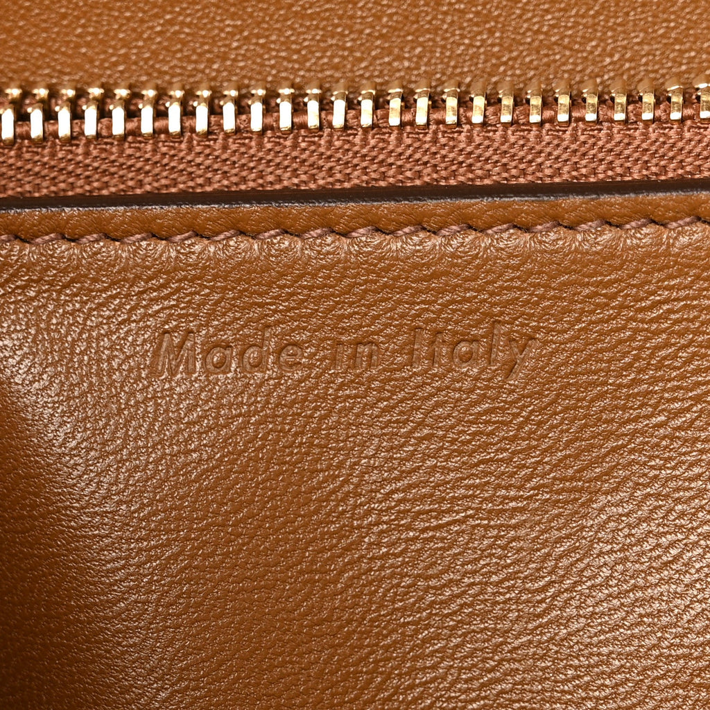 Box Calfskin Medium Classic Box Flap Bag Camel