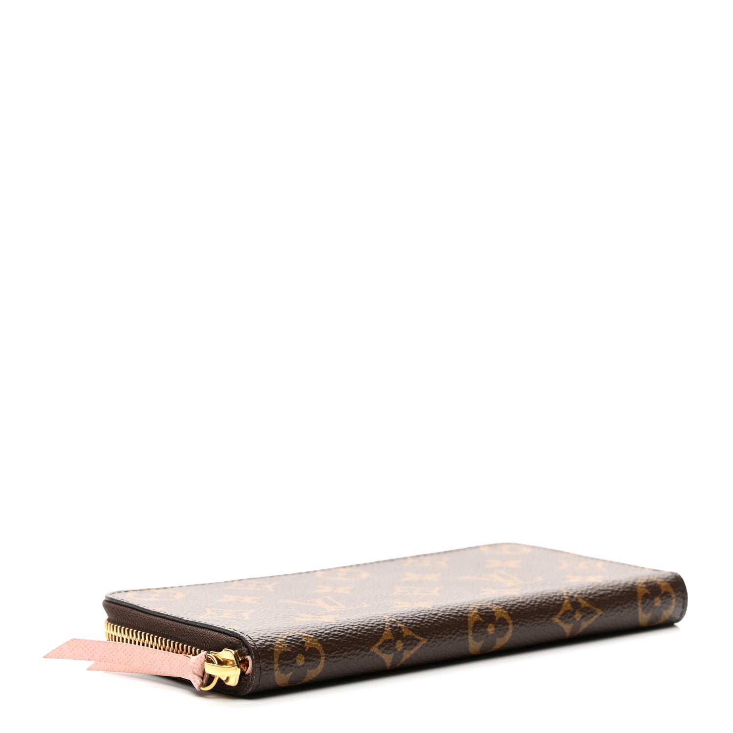 Monogram Clemence Wallet Rose Ballerine