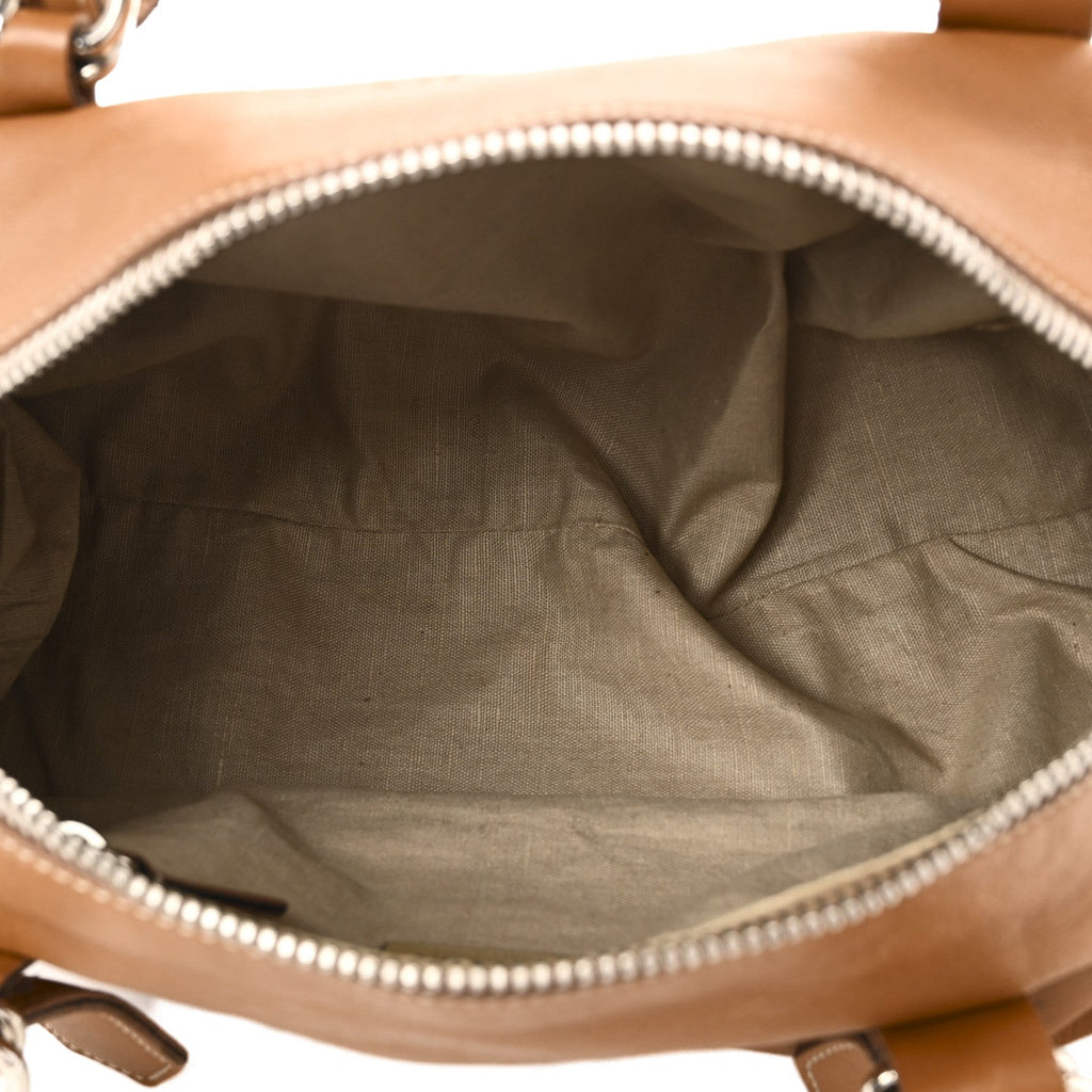Soft Calf Top Handle Satchel Brown