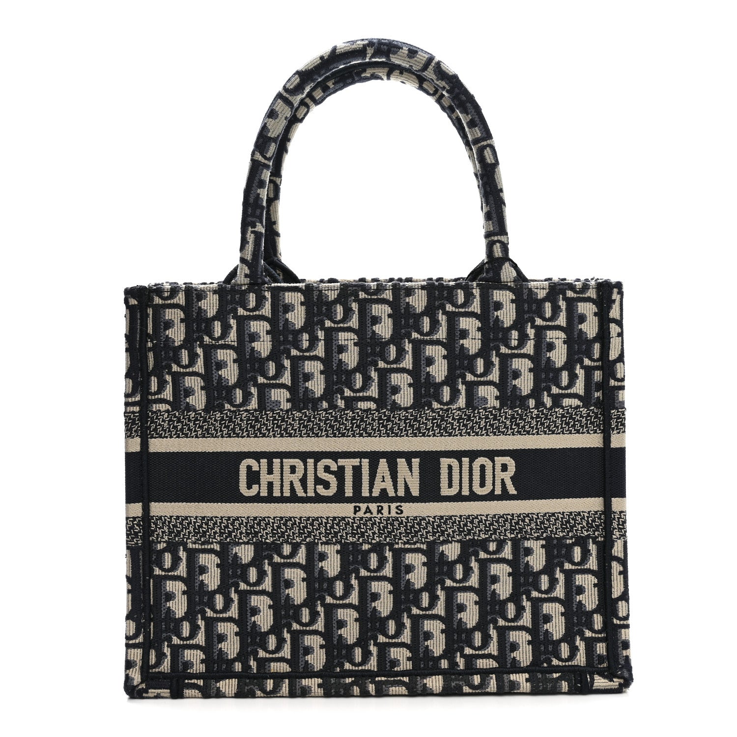 Oblique Small Book Tote Blue Multicolor
