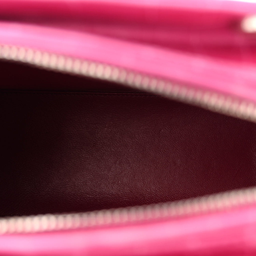 Alligator Medium Lady Dior Pink