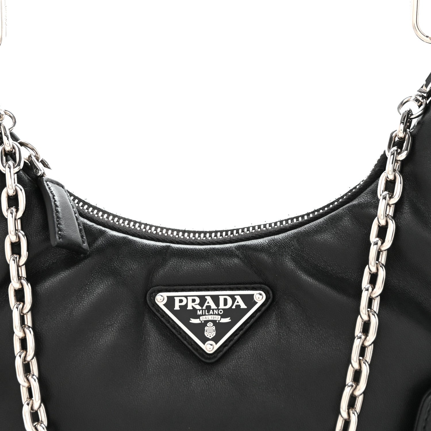 Nappa Soft Padded Re-Edition 2005 Shoulder Bag Black