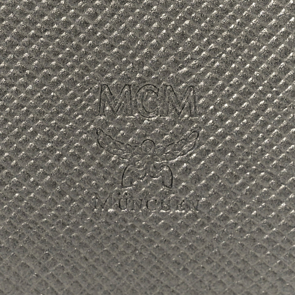 Metallic Visetos Rabbit Passport Holder Silver