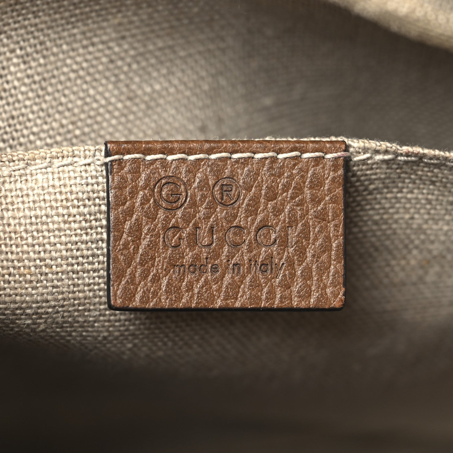 Monogram Mini Bree Messenger Bag Beige Tabacco