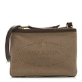Jacquard Logo Flat Crossbody Bag Corda Bruciato