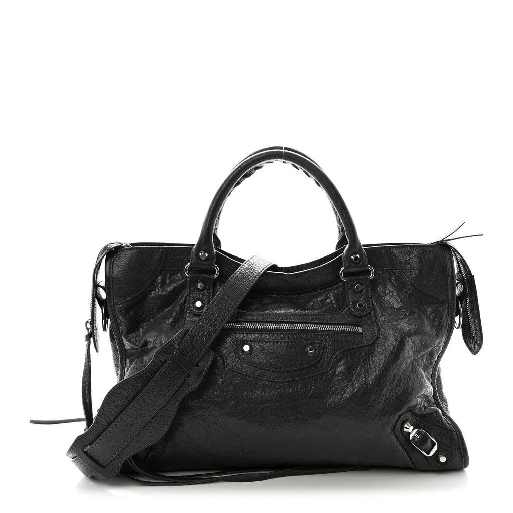 Agneau Classic Silver Hardware City Gris Fossile