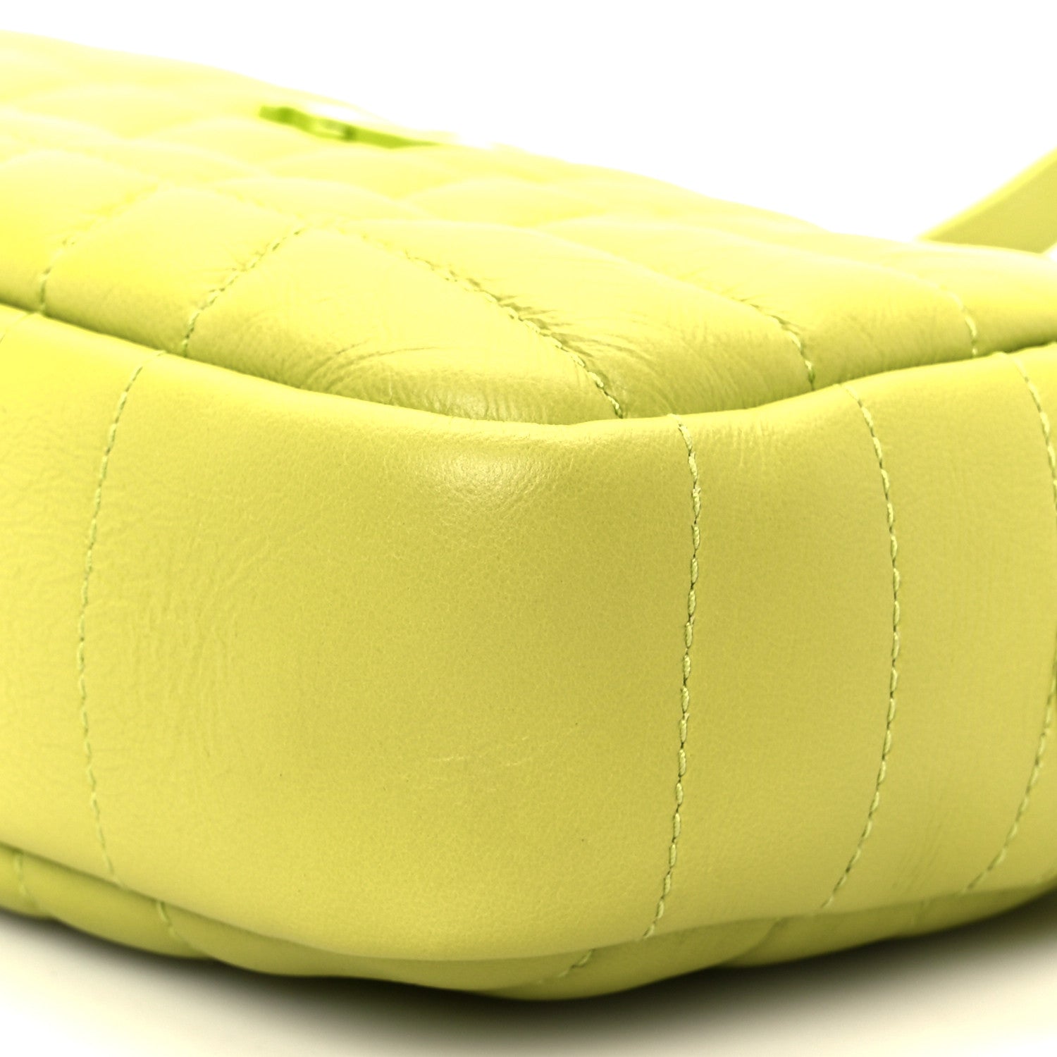 Lambskin Quilted Mini Lola Camera Bag Vivid Vivid Lime