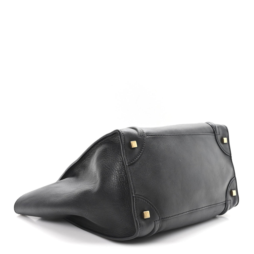 Smooth Calfskin Mini Luggage Black
