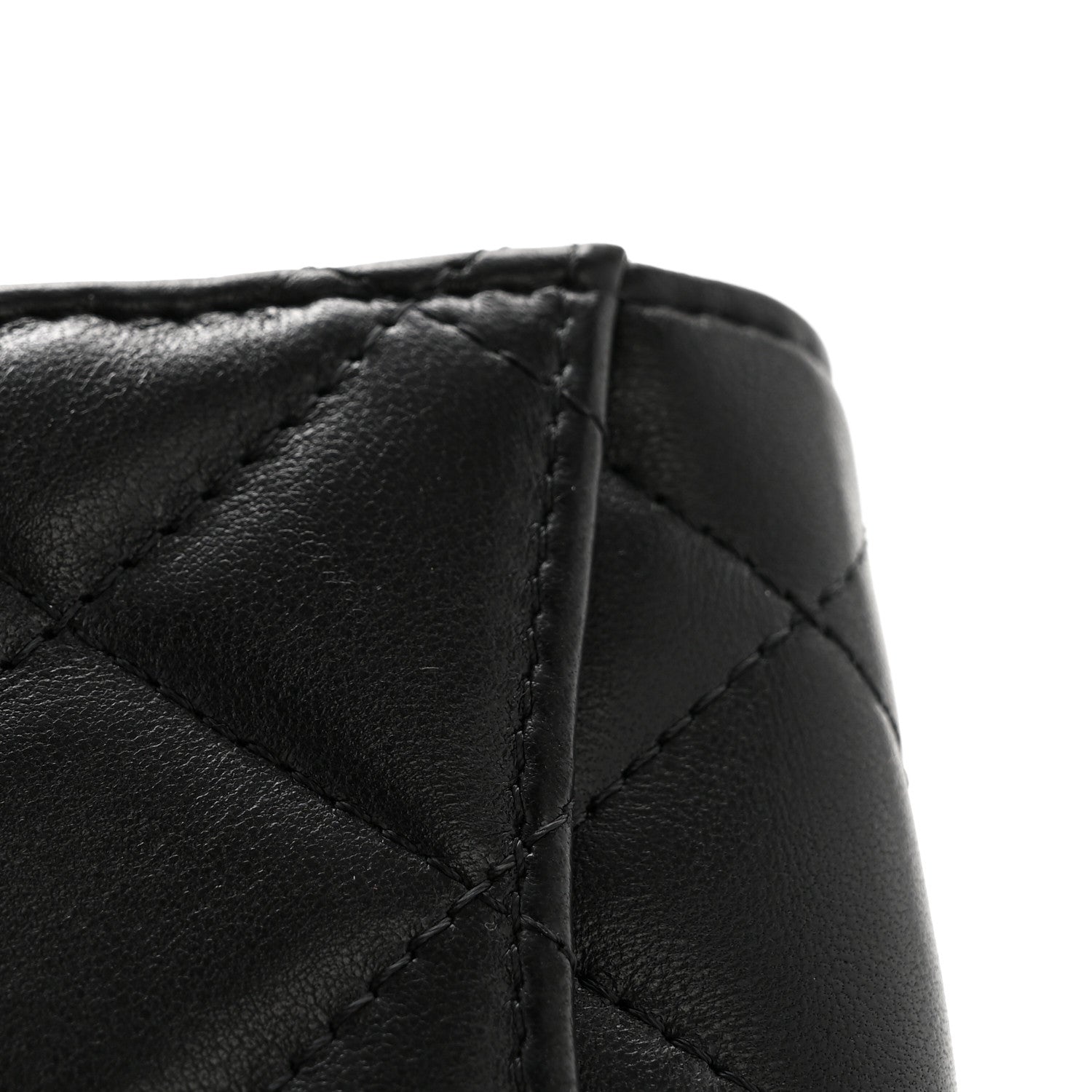 Lambskin Quilted Mini Trendy CC Clutch With Chain Black